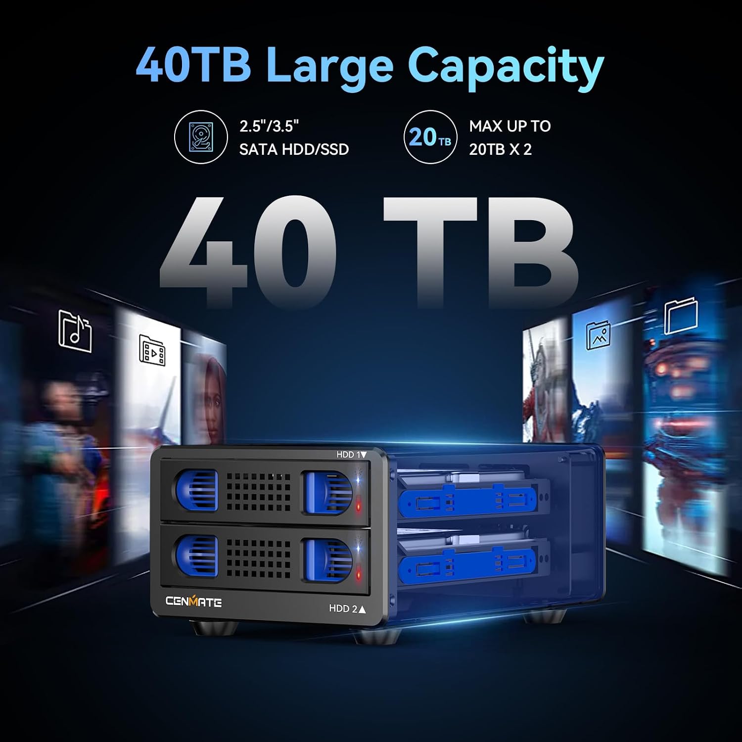 Two-Bay DAS Enclosures for Home Backup: CENMATE, TerraMaster, and WD My Book Duo Compared
