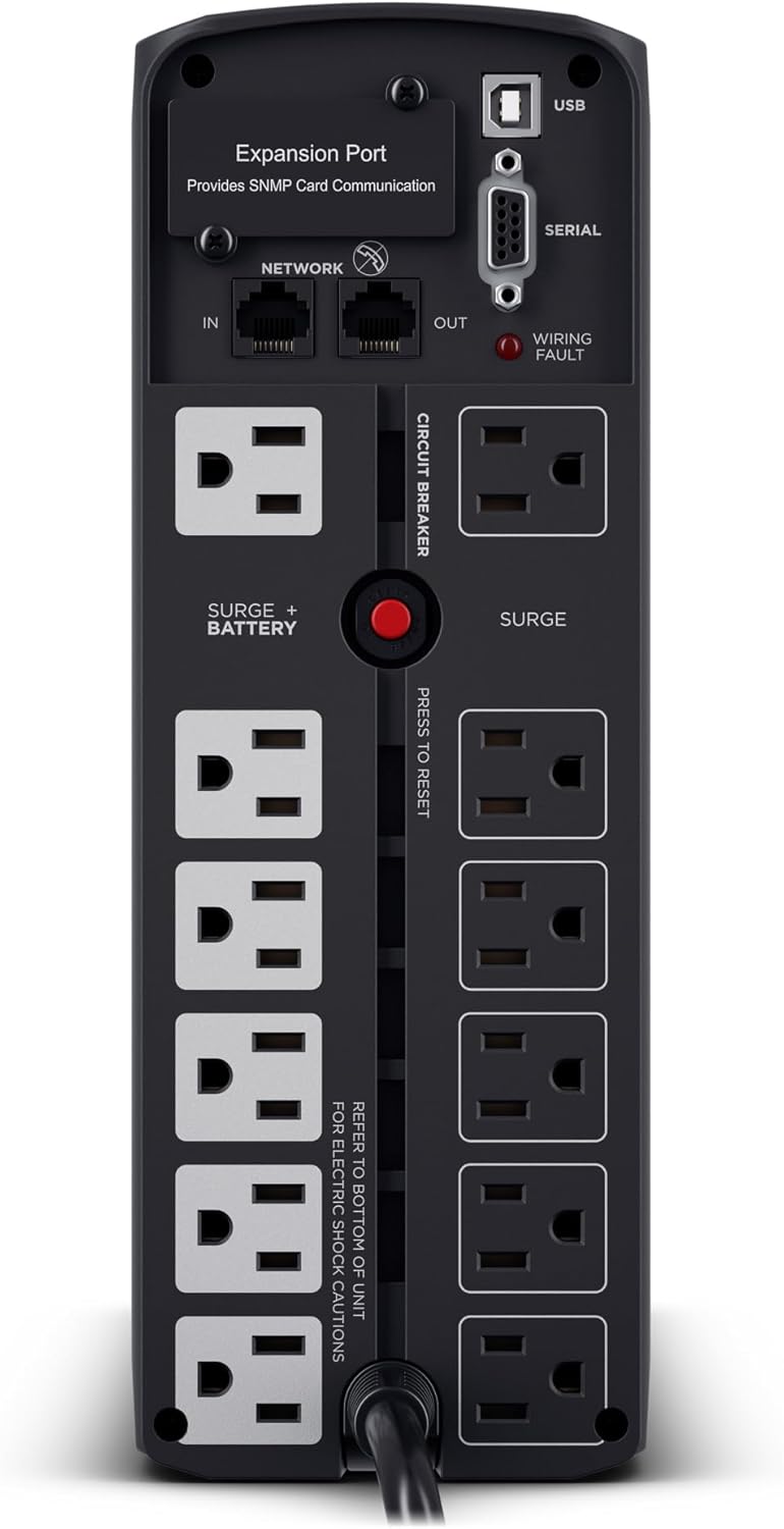 CyberPower CP1500PFCLCD PFC Sinewave UPS Battery Backup and Surge Protector